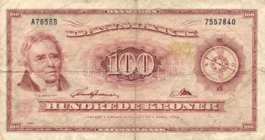 Dánia 1965. 100K (2x) "A7 / B0"  T:III,III-
Denmark 1965. 100 Kroner (2x) " A7 / B0&q...