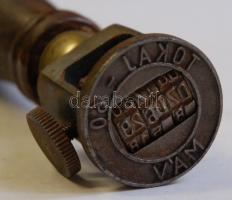Tokaj MÁV fanyeles vasúti dátumbélyegző / railroad stamp-seal