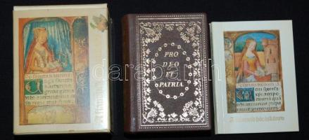 A flamand hóráskönyv. Bp., 1986, Helikon. Facsimile kiadás kiadói aranyozott műbőr kötésben, kísérőt...