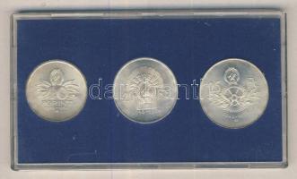 1956. 10Ft Ag, 20Ft Ag, 25Ft Ag "10 éves a Ft" T:1 Eredeti MNB tokban!