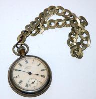 Ingersoll Yankee amerikai zsebóra lánccal. Jár, de javításra szorul