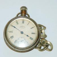 Ingersoll Yankee amerikai zsebóra lánccal. Jár, de javításra szorul