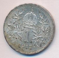 Ausztria 1913. 1K Ag T:2 Austria 1913. 1 Corona Ag C:XF