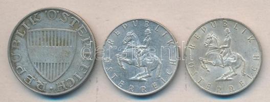 Ausztria 1957. 10Sch Ag + 1960/64. 5Sch Ag (2x) T:2-,2
Austria 1957. 10 Schilling Ag + 1960/64. 5 Sc...