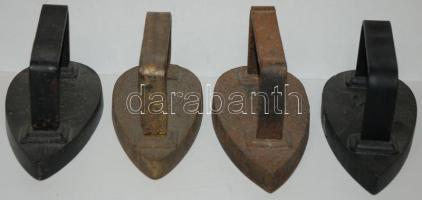 4 db öntöttvas uti vasaló / iron