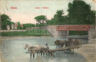 1909 Siófok Itatás a Sióban (saroktörés)