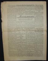 1947. okt. 18. Népszava-szám Szálin-interjúval a címoldalon