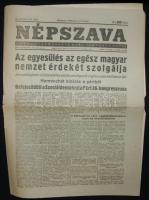 1948. márc. 9. Népszava-szám az SZDP 36. kongresszusának befejezéséről szóló vezércikkel