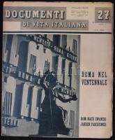 1942. november 15. Documenti di vita Italiana. Olasz-német kétnyelvű fasiszta magazin rengeteg fotóv...