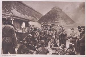 Az Érdekes Újság I. világháborús harctéri képeiből: Huszárok tábori konyhája /
Military photo from W...