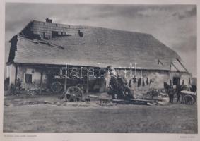 Az Érdekes Újság I. világháborús harctéri képeiből: Harminc és feles fedett állásban /
Military phot...