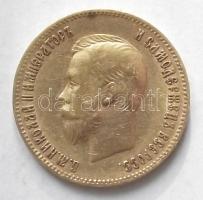 Oroszország 1902AP. 10R Au (8,6g) "II. Miklós" T:2- ph. Russia 1902AP 10 Rubles Au (8,6g) "Nicholas II" C:VF edge error
