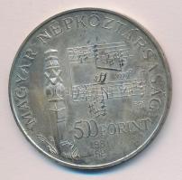 1981. 500Ft Ag "Bartók Béla" T:BU dísztokban