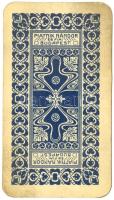 Hiánytalan, jó állapotú régi Piatnik tarokk  kártya kártyaszignettával. 42 lap / Complete deck of ta...