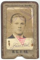 1914 Fodor Károly érsekújvári focista BLASZ fényképes játékos igazolványa