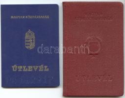 1963, 1993 2 db magyar útlevél. A korábiban svájci, német vízumokkal