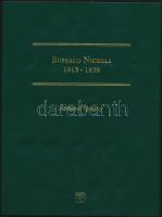Amerikai Egyesült Államok 2010. Buffalo érem 1913-1938. gyűjtő album új állapotban USA 2010. Buffalo Nickels 1913-1938 collector album in new condition