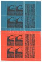 1911 Nemzetközi vas- és gépipari kiállítás 2 db klf színű levélzáró kisív