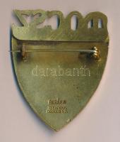 Berán Nándor (1889-1965) DN. "MOCSz - Magyar Országos Céllövő Szövetség" zománcozott hátol...