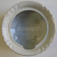 Lipcse címerével díszített jelzés nélküli porcelán bonbonier a belsején (nem látható helyen) sérült ...