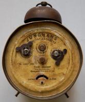 Cca 1930 Junghans ébresztő óra, működik, korának megfelelő állapotban, magasság: 19 cm