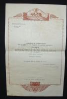 1940 Adományozó dombornyomott okirat, Kelet-Magyarország és Erdély egy részének visszacsatolásáról, altábornagy aláírással