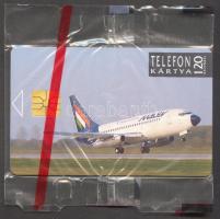 1992 Malév 120 egységes magyar telefonkártya bontatlan csomagolásban