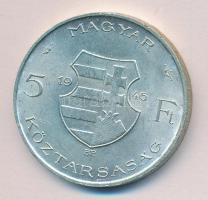 1946. 5Ft Ag "vastag Kossuth" T:2 ph.