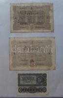 Vegyes magyar és külföldi bankjegy gyűjtemény albumba rendezve, 1848. "Kossuth bankó" 1Ft-tól kezdve koronák, közte 1000K 8 fillér felülnyomással, pengők, inflációs pengők, Cseh-Morva Protektorátus bankjegyei, török, lengyel, egyiptomi stb. papírpénzek is, összesen 137db! T:vegyes Mixed banknote item in album: Hungarian Forint, korona, Pengő banknotes with good pieces, paper money of Protectorate of Bohemia and Moravia, and several foreign banknotes from the world, all 137ps C:mixed