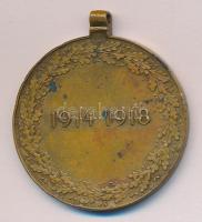 Ausztria 1932. "Háborús Emlékérem 1914-1918" Br kitüntetés mellszalag nélkül szign.: Grien...