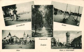 Siófok Víztorony, kikötő, Fő tér