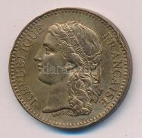 Franciaország 1878. "Világkiállítás 1878 Párizs - Nemzeti Pénzverde" Br emlékérem (30mm) szign.:  Barre T:2 ph. France 1878. "World's fair - Administ. des Monnaies" Br medallion (30mm) sign: Barre C:XF edge error