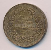 Franciaország 1878. "Világkiállítás 1878 Párizs - Nemzeti Pénzverde" Br emlékérem (30mm) s...