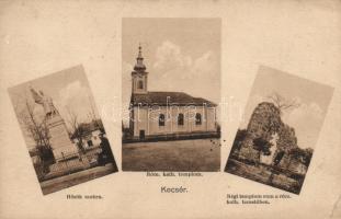 Kocsér Római katolikus templom, Hősök szobra