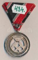1957. Bányászati Szolgálati Érdemérem ezüst fokozata dísztokban T:1