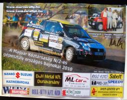 Magyar rally-sok Schweighardt, Demjén, Milcsevics által aláírt poszter