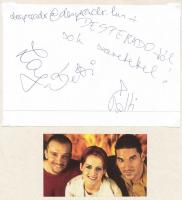 6 db klf aláírás mai magyar zenészektől, színészektől