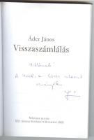 Áder János: Visszaszámlálás. Dedikált!. Bp., 2005. XXI. sz. intézet.
