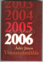 Áder János: Visszaszámlálás. Dedikált!. Bp., 2005. XXI. sz. intézet