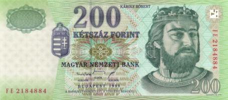 1998. 200Ft (8x) "FA/FB/FC/FD/FE/FF/FG/FH" teljes sor! T:I