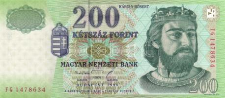 1998. 200Ft (8x) "FA/FB/FC/FD/FE/FF/FG/FH" teljes sor! T:I