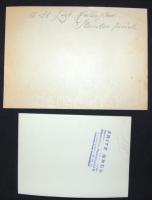 1942 German artists signed business letters and photo 1942 2 Certis Bangs német artisták 3 db aláírt...