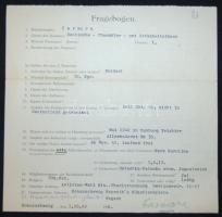 1942 Lo Chacky német előadóművész 2 db aláírt fejléces levele és szerződése / German artist signed business letters