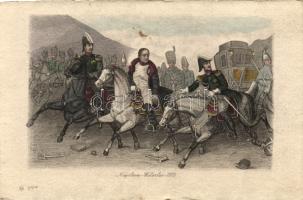 Napoleon at Wateloo, etching