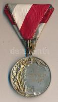 Füsti Ötvös (20.sz.) 1937. Lövészverseny ezüstözött Br díjérem (39mm) szalaggal T:2