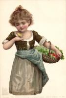 Girl with butterfly, litho (EB)