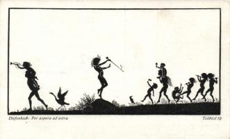 Diefenbach, per aspera ad astra, silhouettes