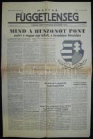 1956 A  Magyar függetlenség nov. 2.-i száma a forradalom híreivel