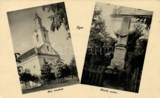 Igar Református templom, Hősök szobra (EK)