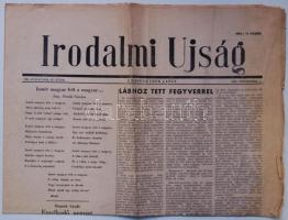 1956 Az Irodalmi Újság nov. 2.-i száma a forradalom híreivel